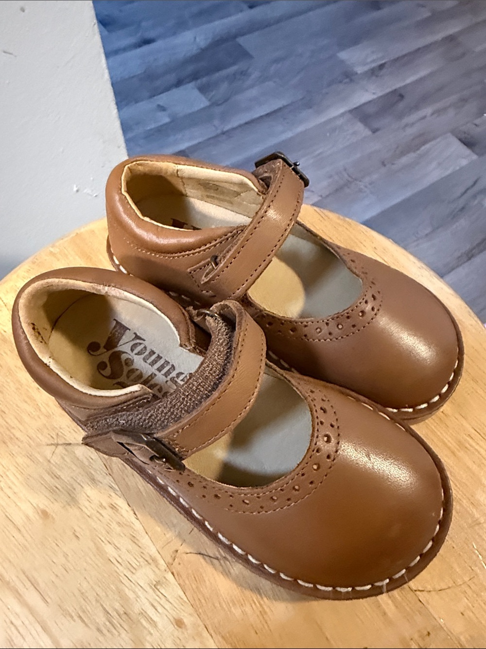 Jones New York Tan/Brown Mary Jane Kids Shoes